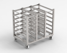 GRADE 316L Stainless Steel Oven Trollies